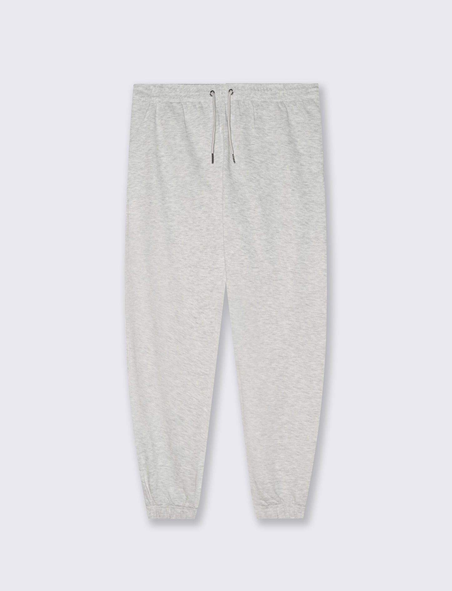 PANTALONI JOGGER BASIC IN FELPA - Grigio mel.