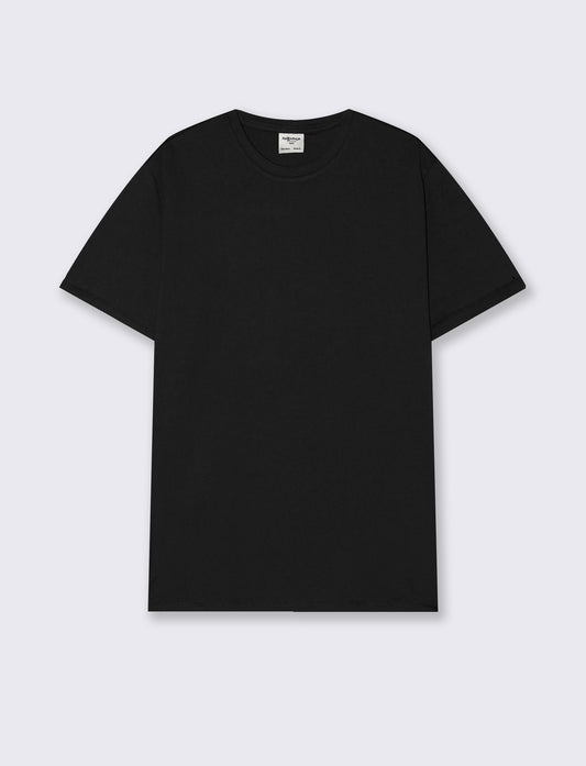 T-shirt Basic Cotone Premium Regular Fit - Nero