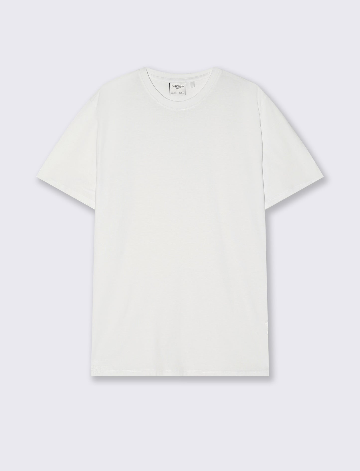 T-shirt Basic Cotone Premium Regular Fit - Bianco