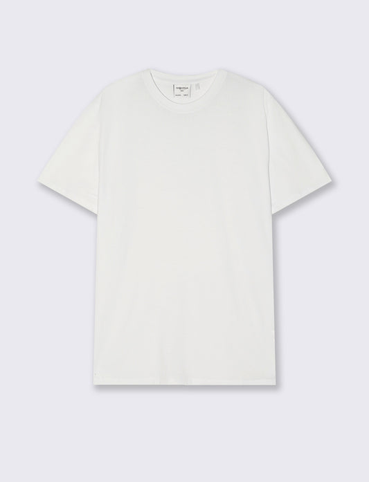 T-shirt Basic Cotone Premium Regular Fit - Bianco