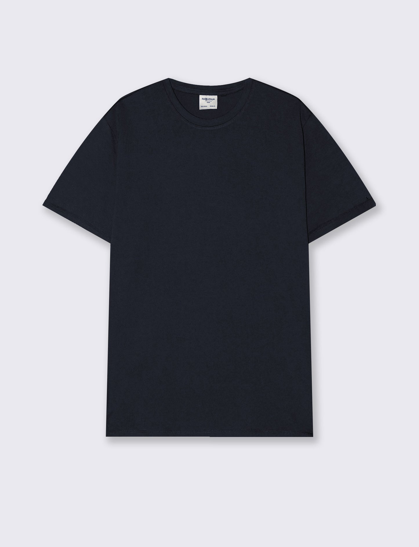 T-shirt Basic Cotone Premium Regular Fit - Blu