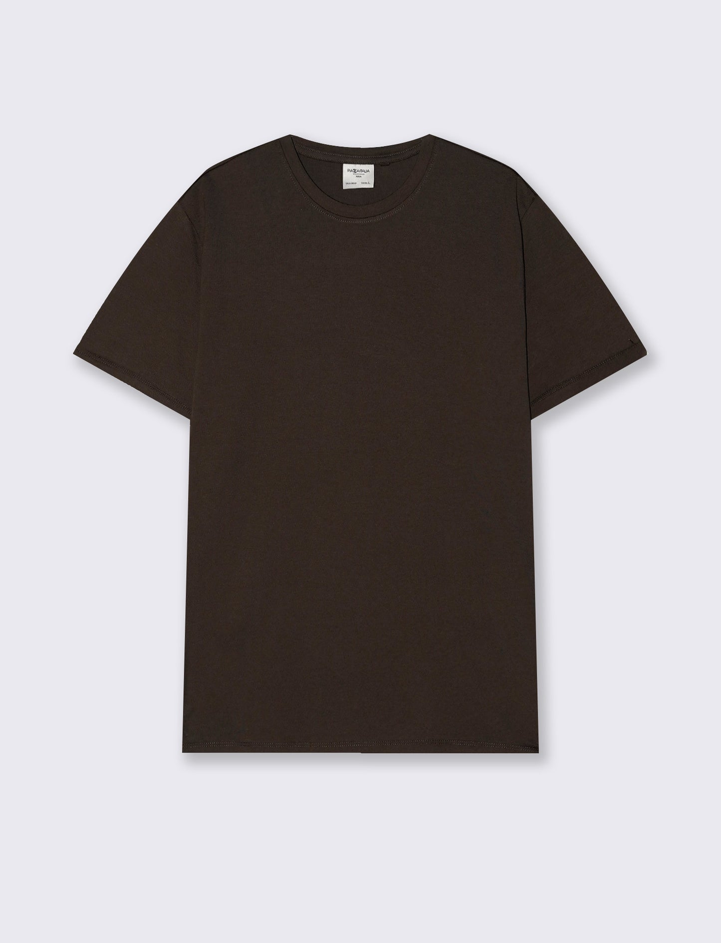 T-shirt Basic Cotone Premium Regular Fit - Moro