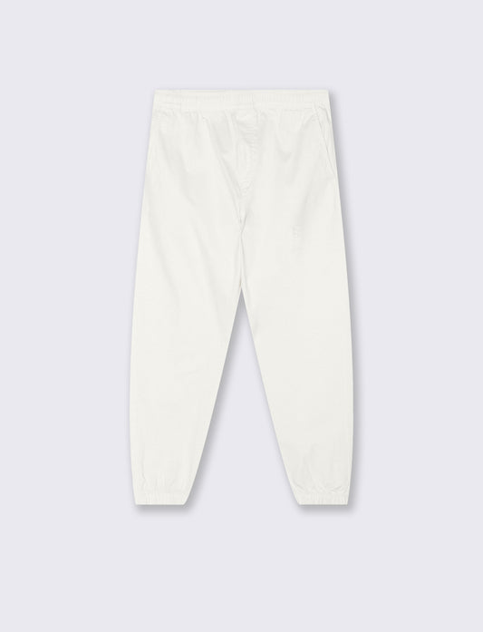 Pantaloni jogger con vita regolabile - Bianco sporco