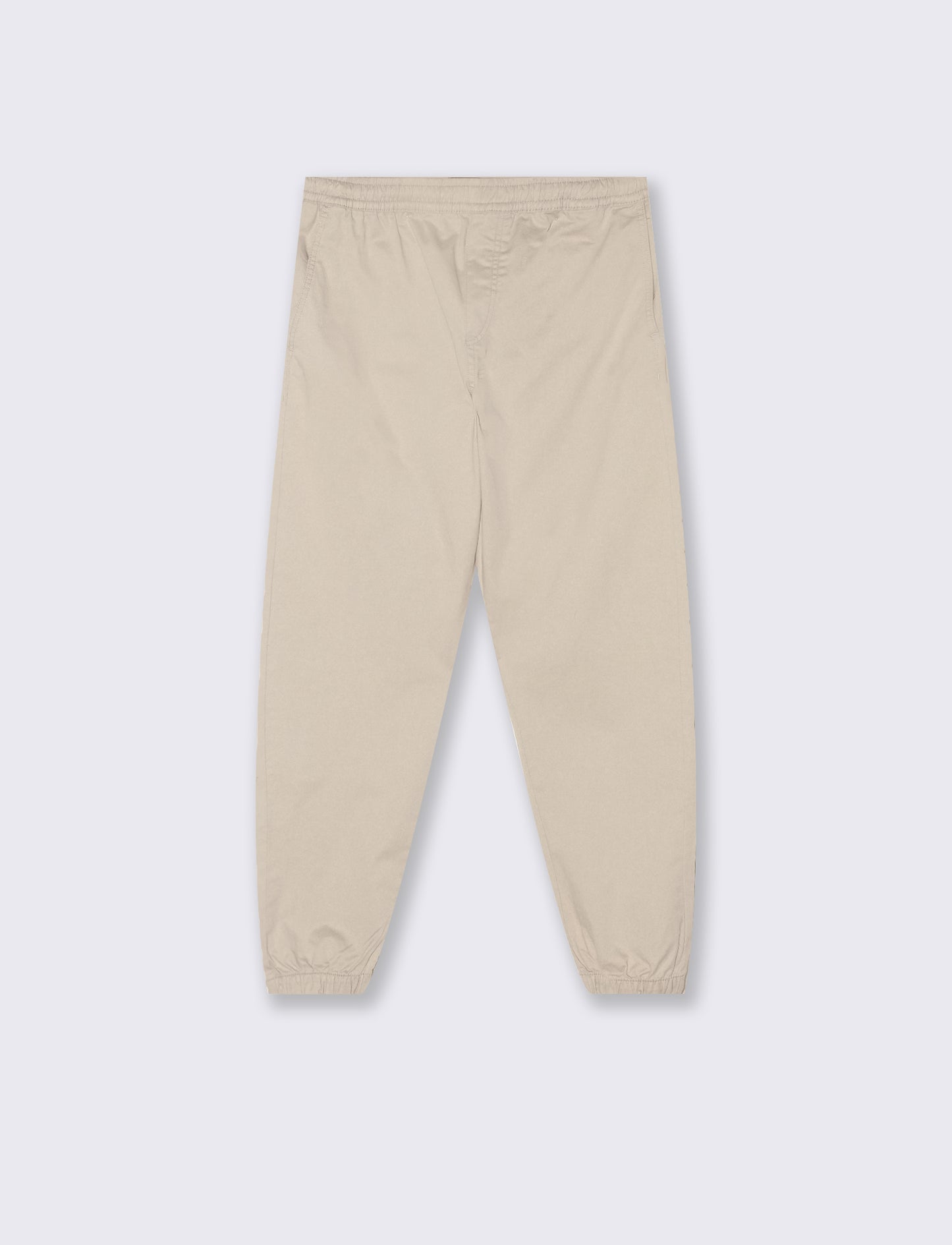 Adjustable Waist Jogger Pants - Beige