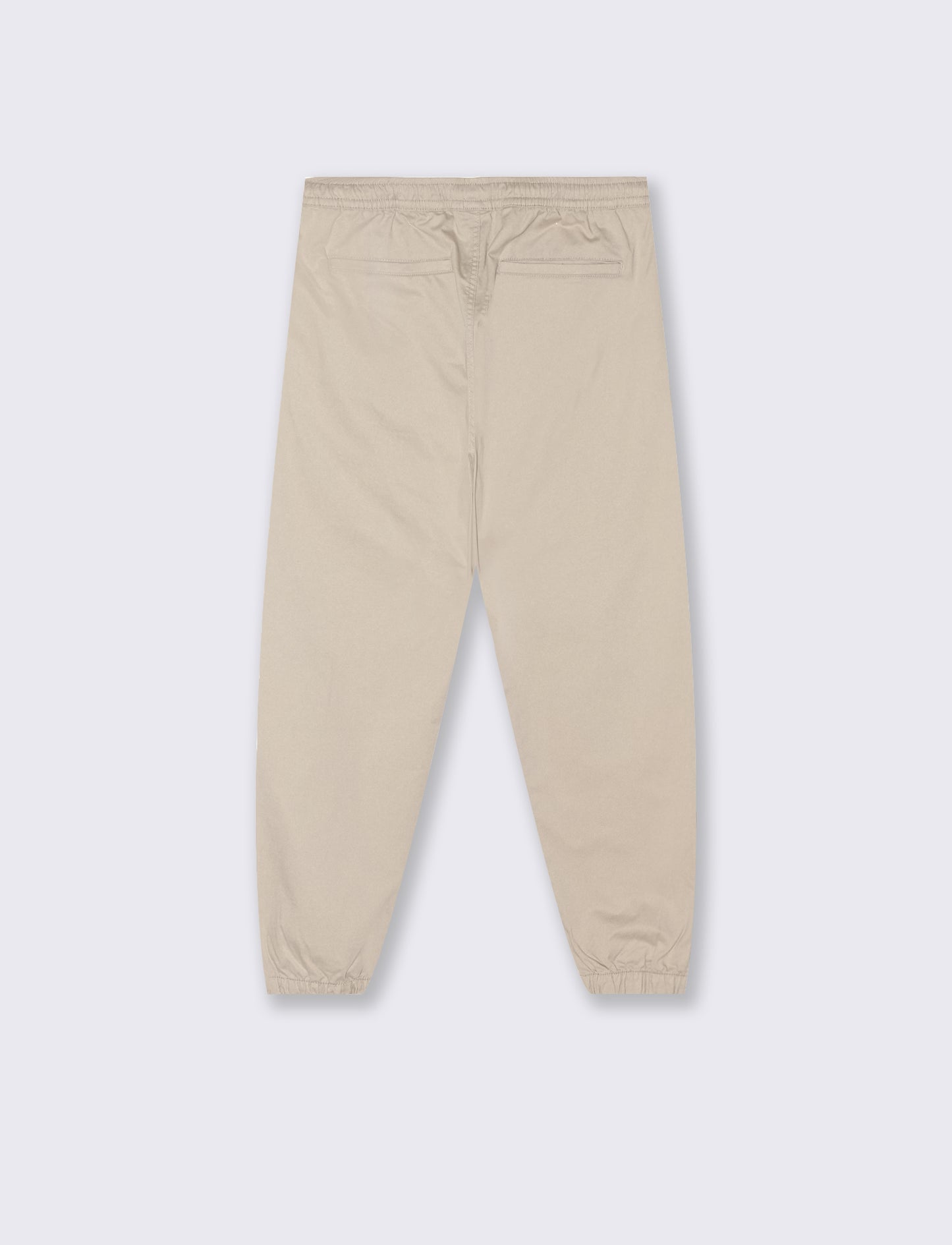 Adjustable Waist Jogger Pants - Beige