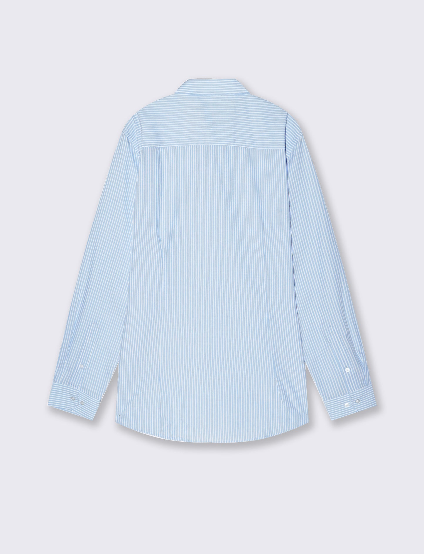 Camicia Regular Fit Easy Iron in Cotone - Azzurro