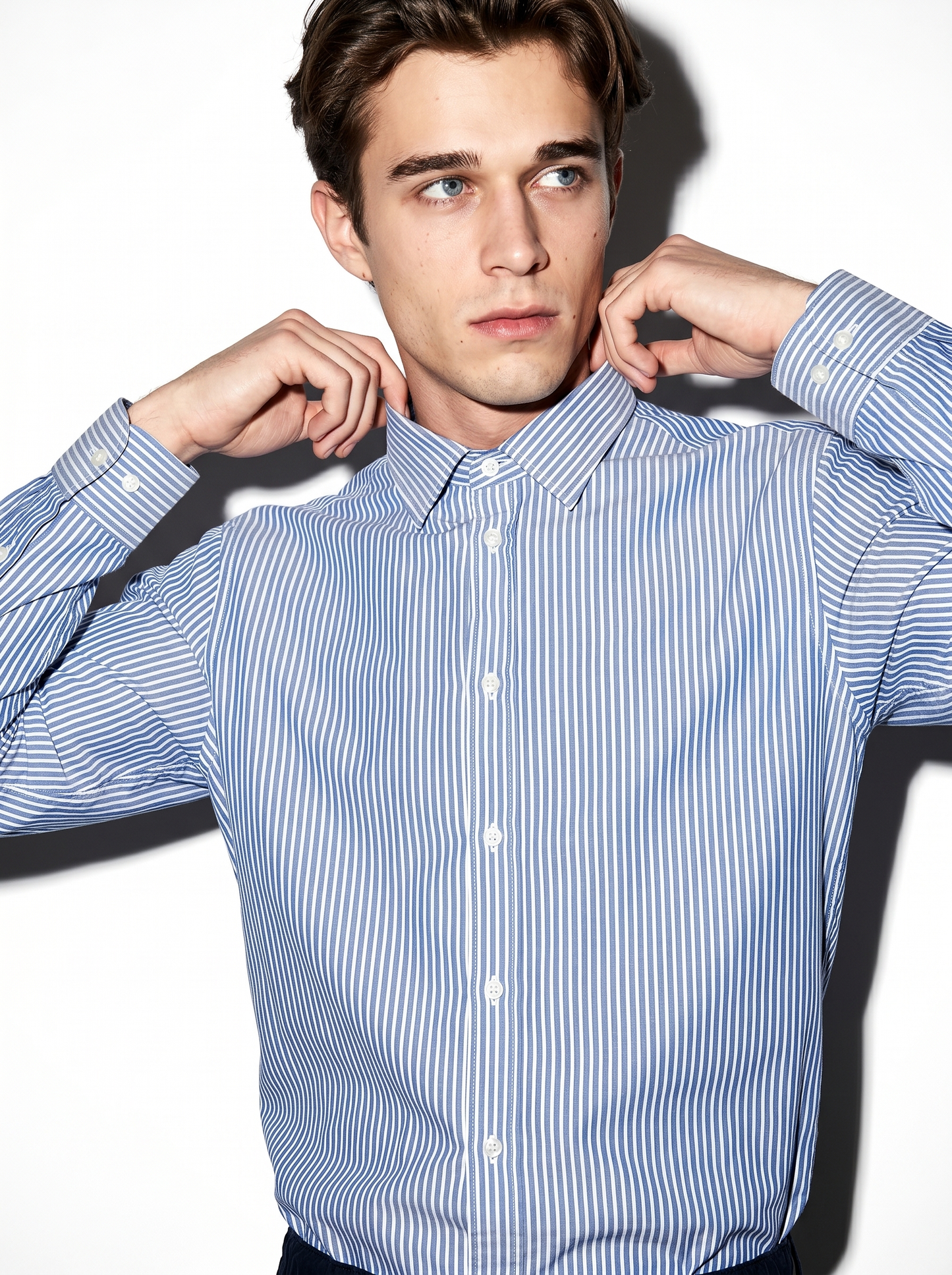 Regular Fit Easy Iron Cotton Shirt - Blue