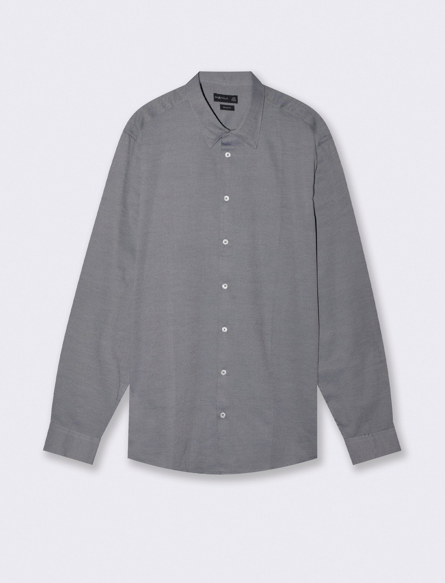 Camicia Oxford Regular Fit con Colletto Francese - Blu