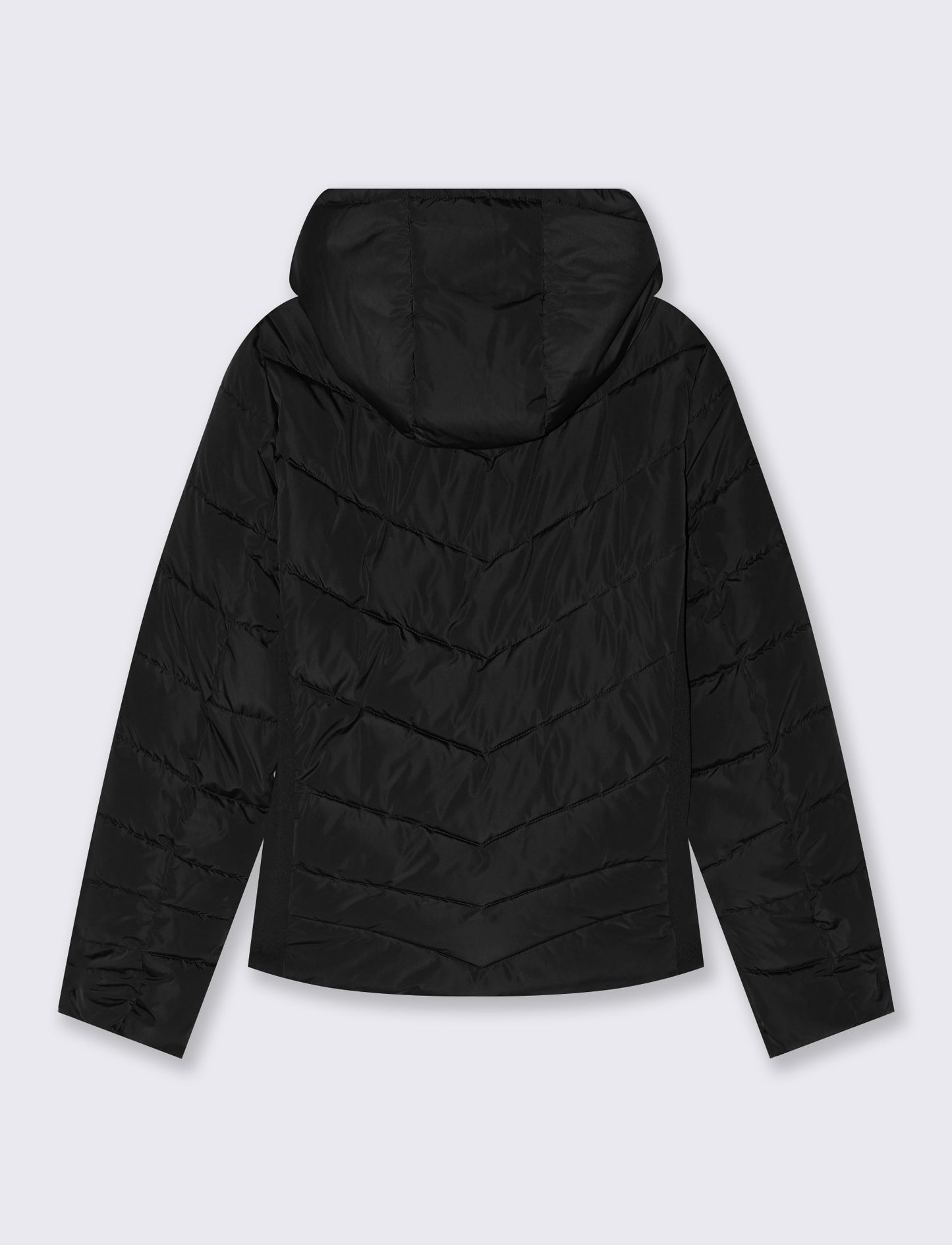 Giubbino slim con cappuccio - Nero
