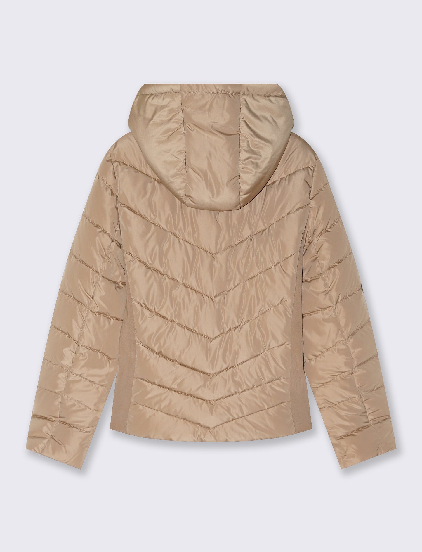 Giubbino slim con cappuccio - Beige grano