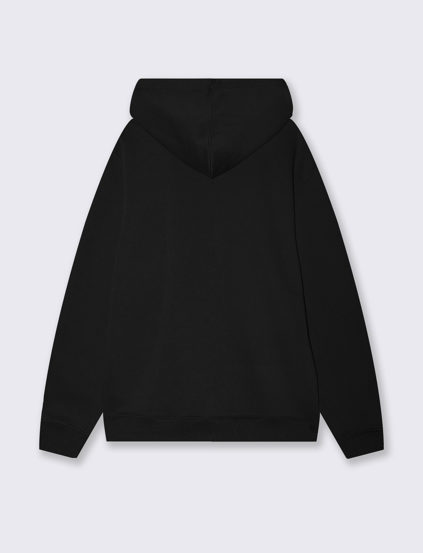 Felpa cappuccio con cerniera basic - Nero