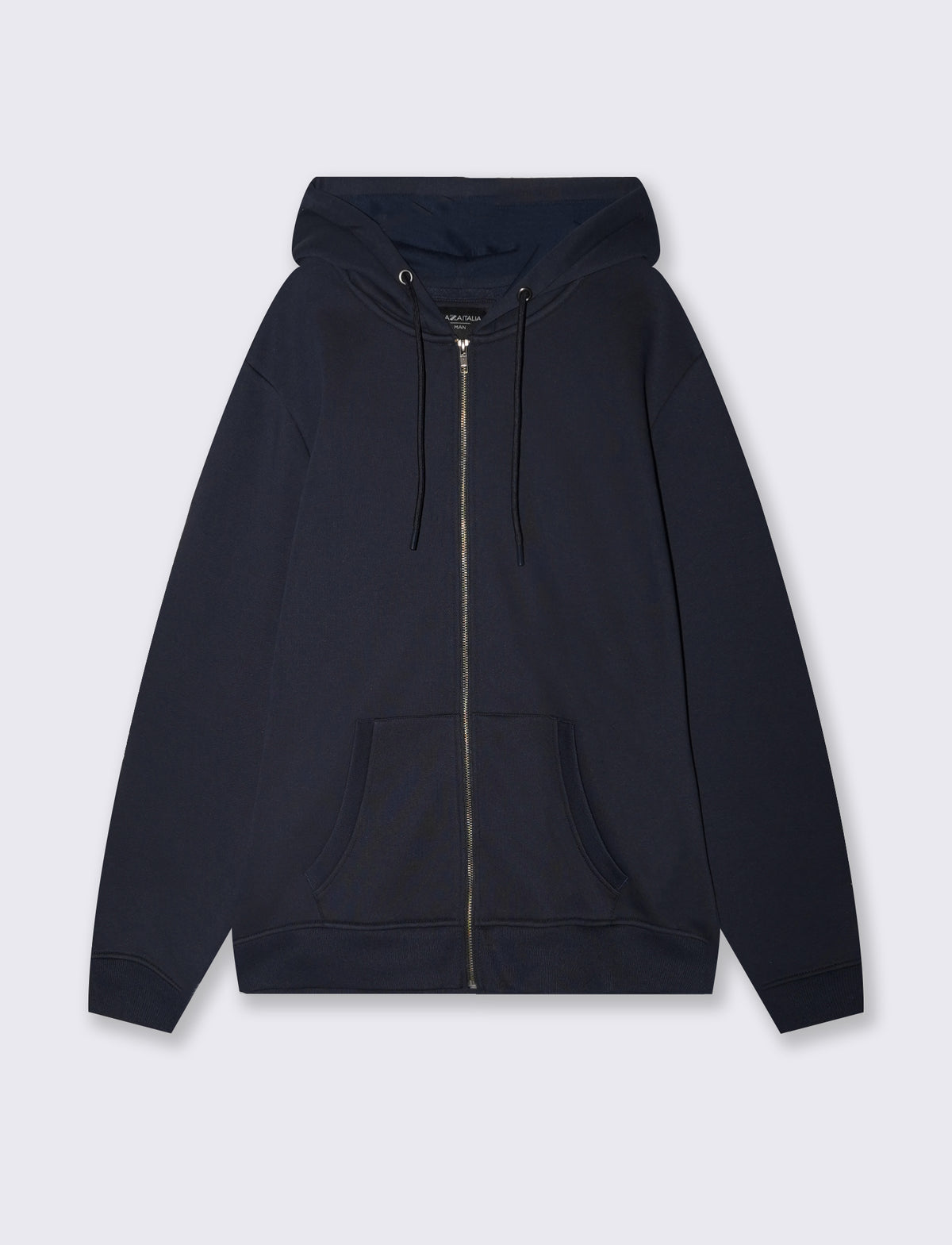 Basic zip-up hoodie - Blue