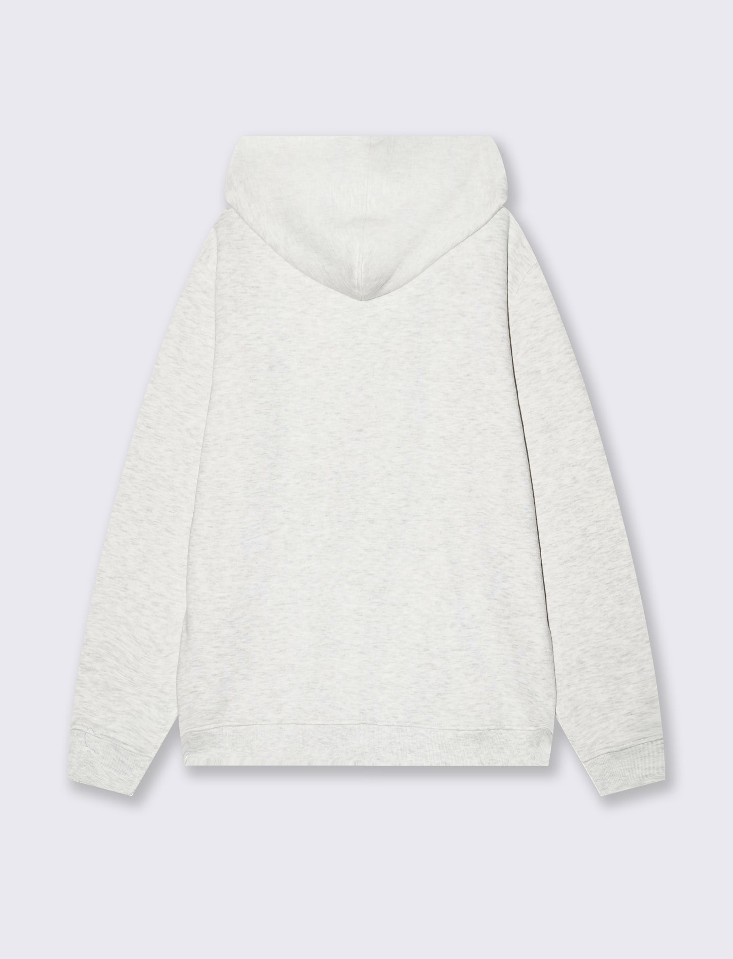 Felpa cappuccio con cerniera basic - Grigio mel.