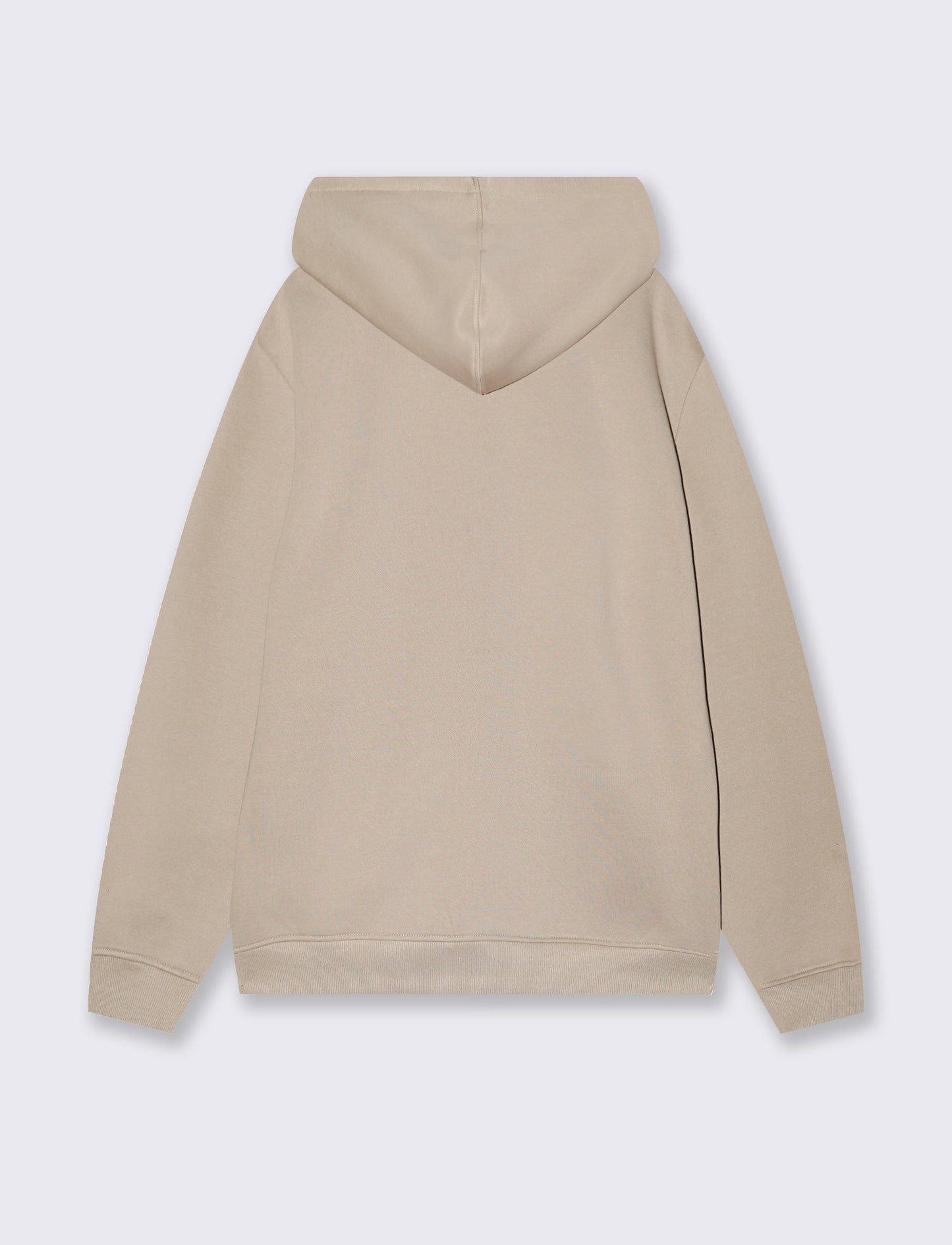 Basic zip-up hoodie - Beige