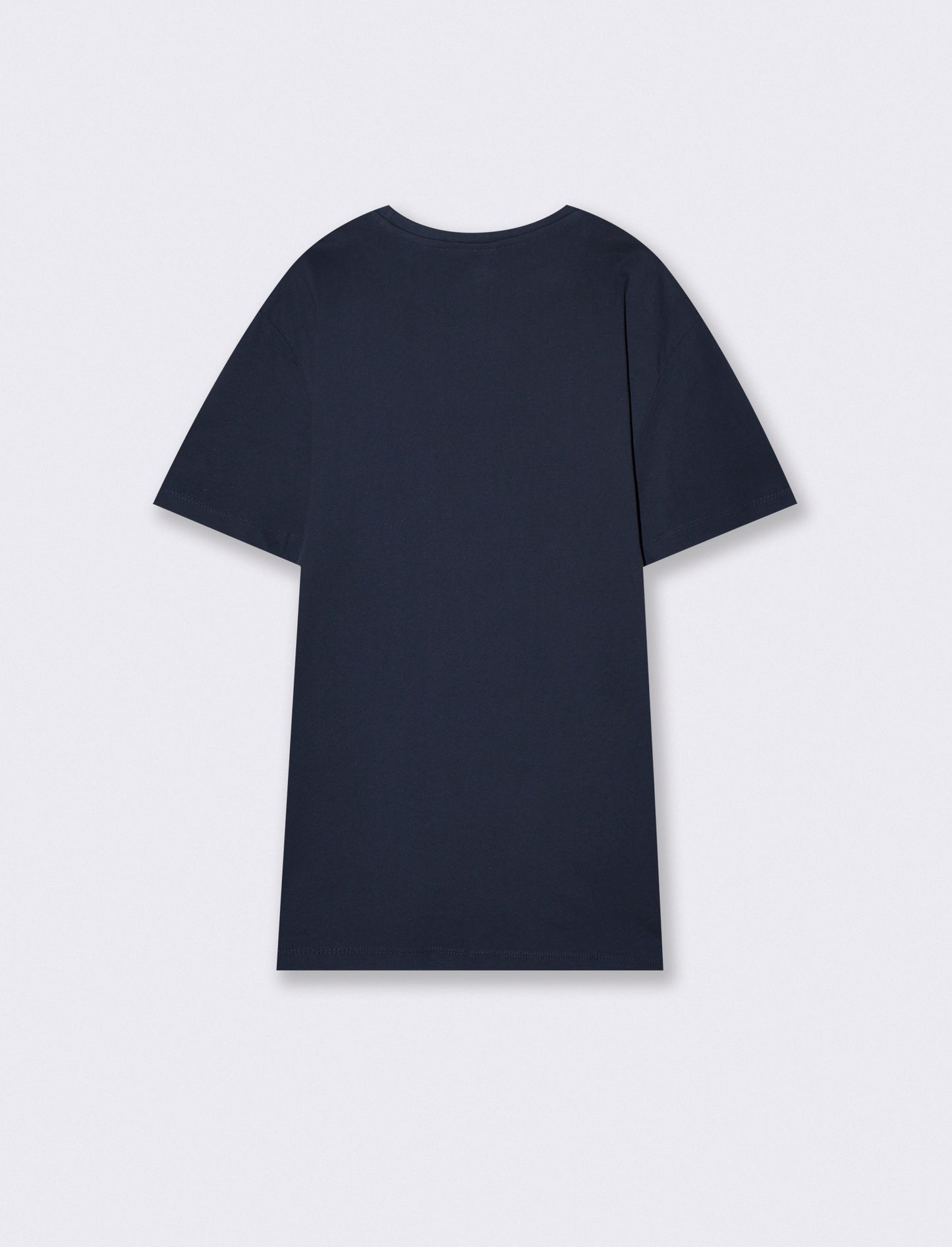 T-shirt cotone con stampa degradÃ¨ - Blu scuro