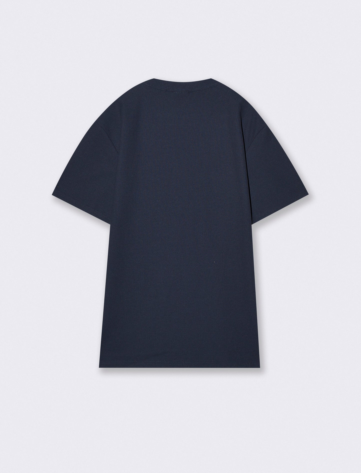 T-shirt girocollo micro waffle regular fit - Blu