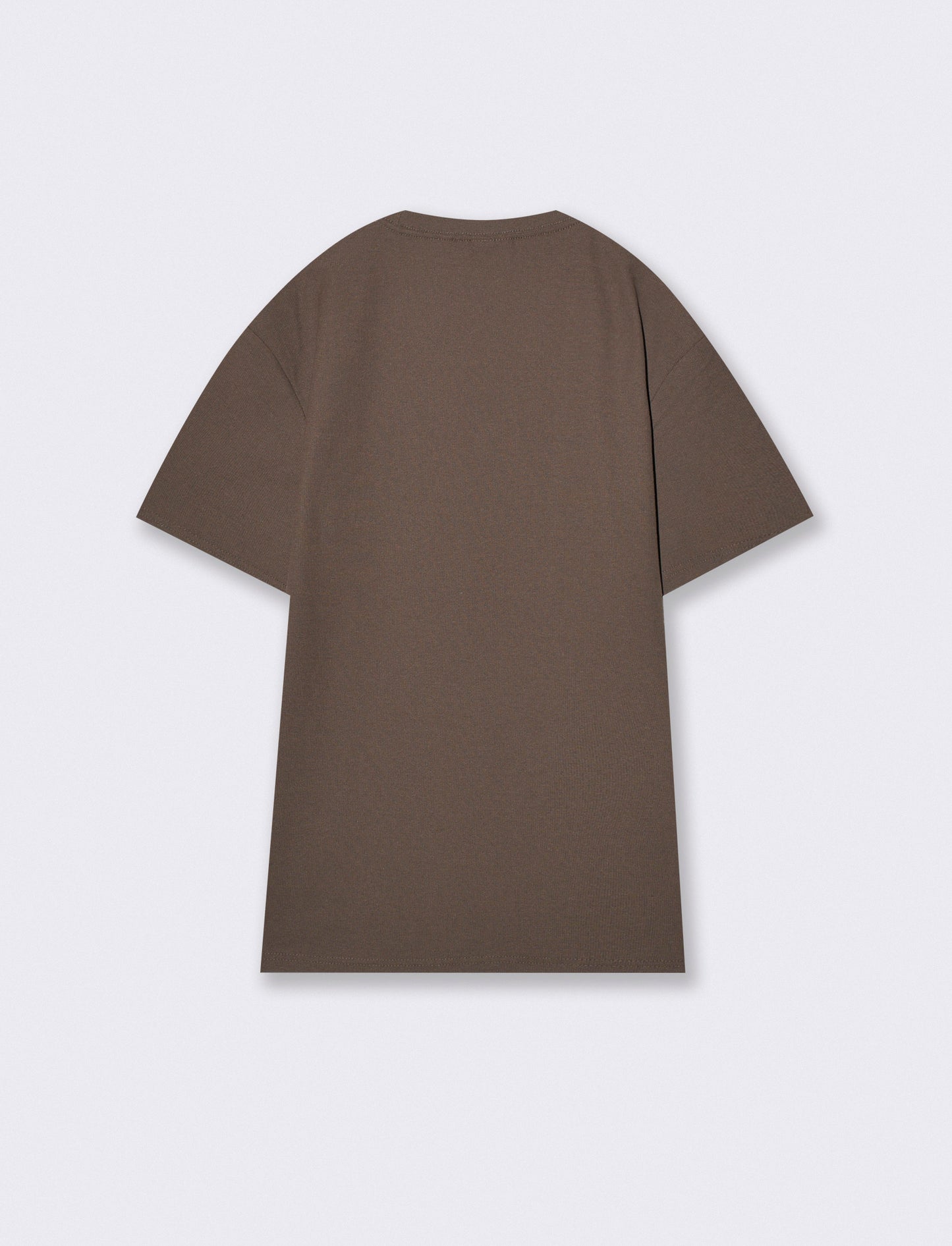 T-shirt girocollo micro waffle regular fit - Moro