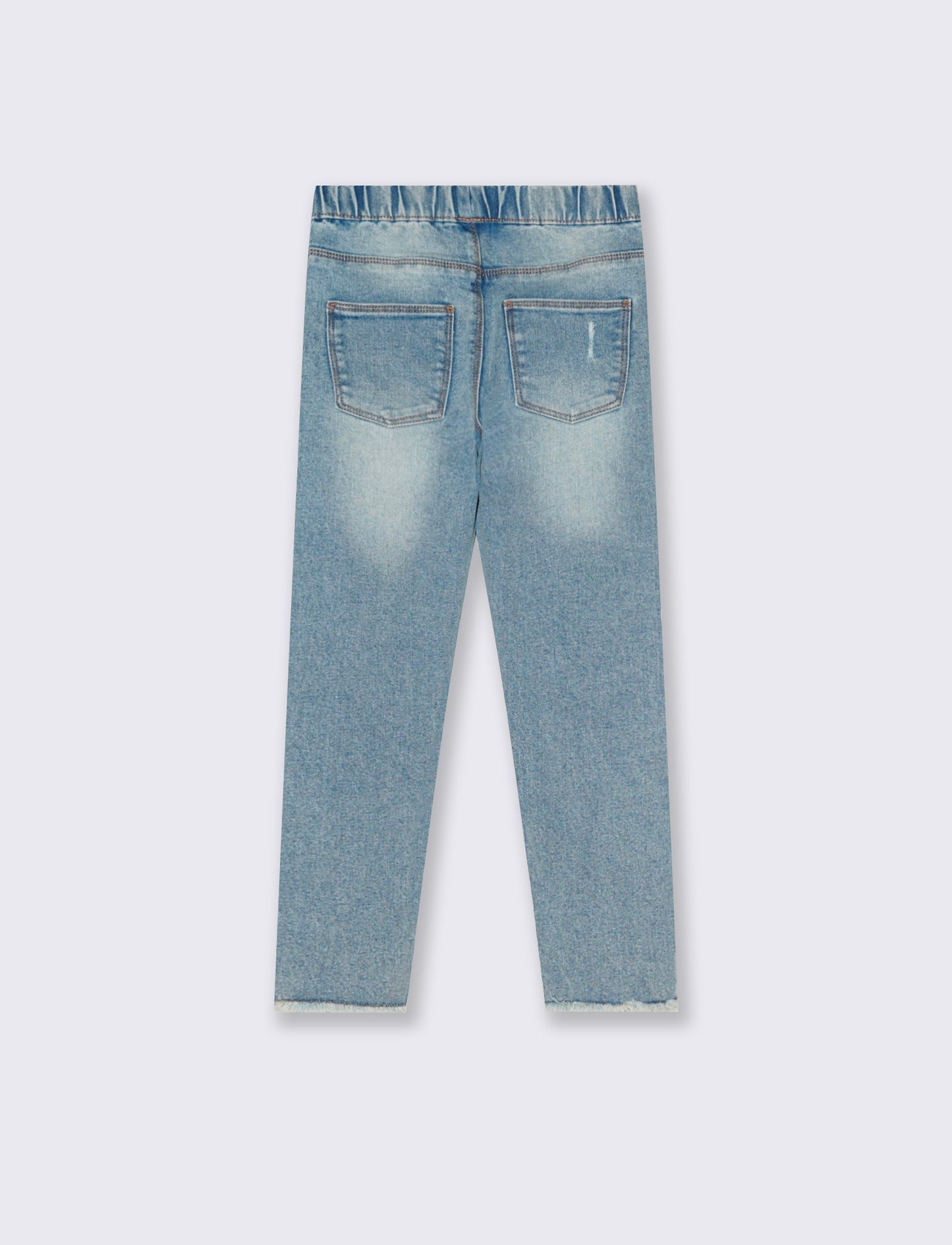 Jeggings denim stretch skinny con tasche - Denim chiaro