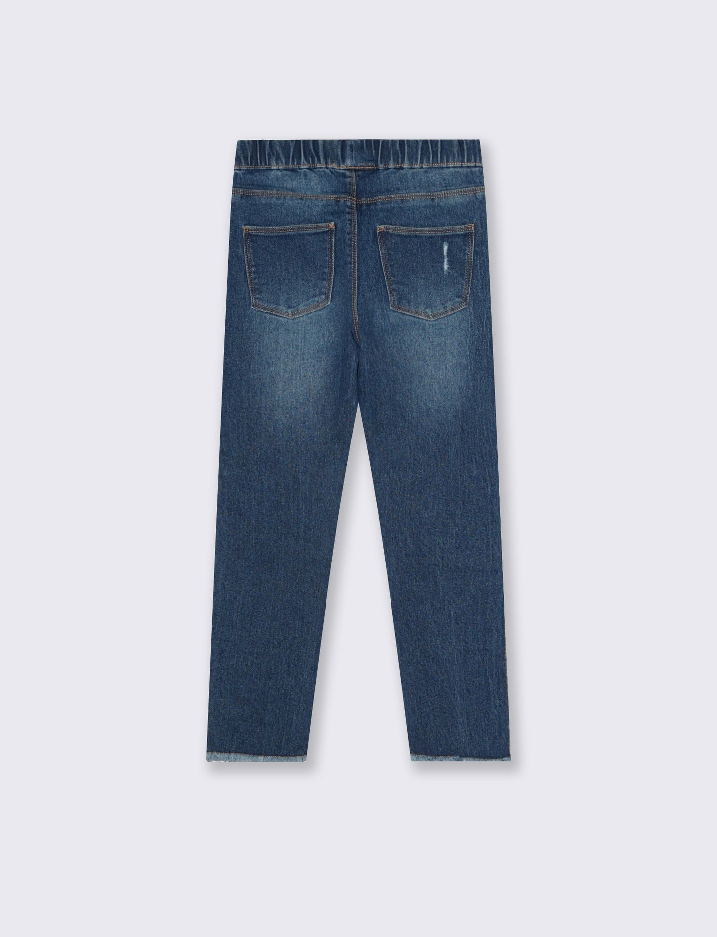 Jeggings denim stretch skinny con tasche - Denim