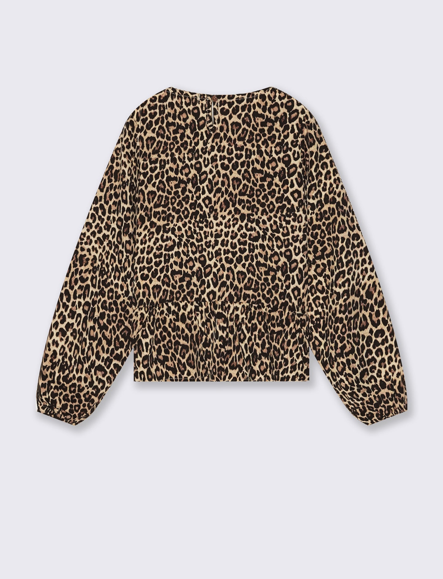 Blusa elegante da bambina con stampa e fiocchi - Leopardato