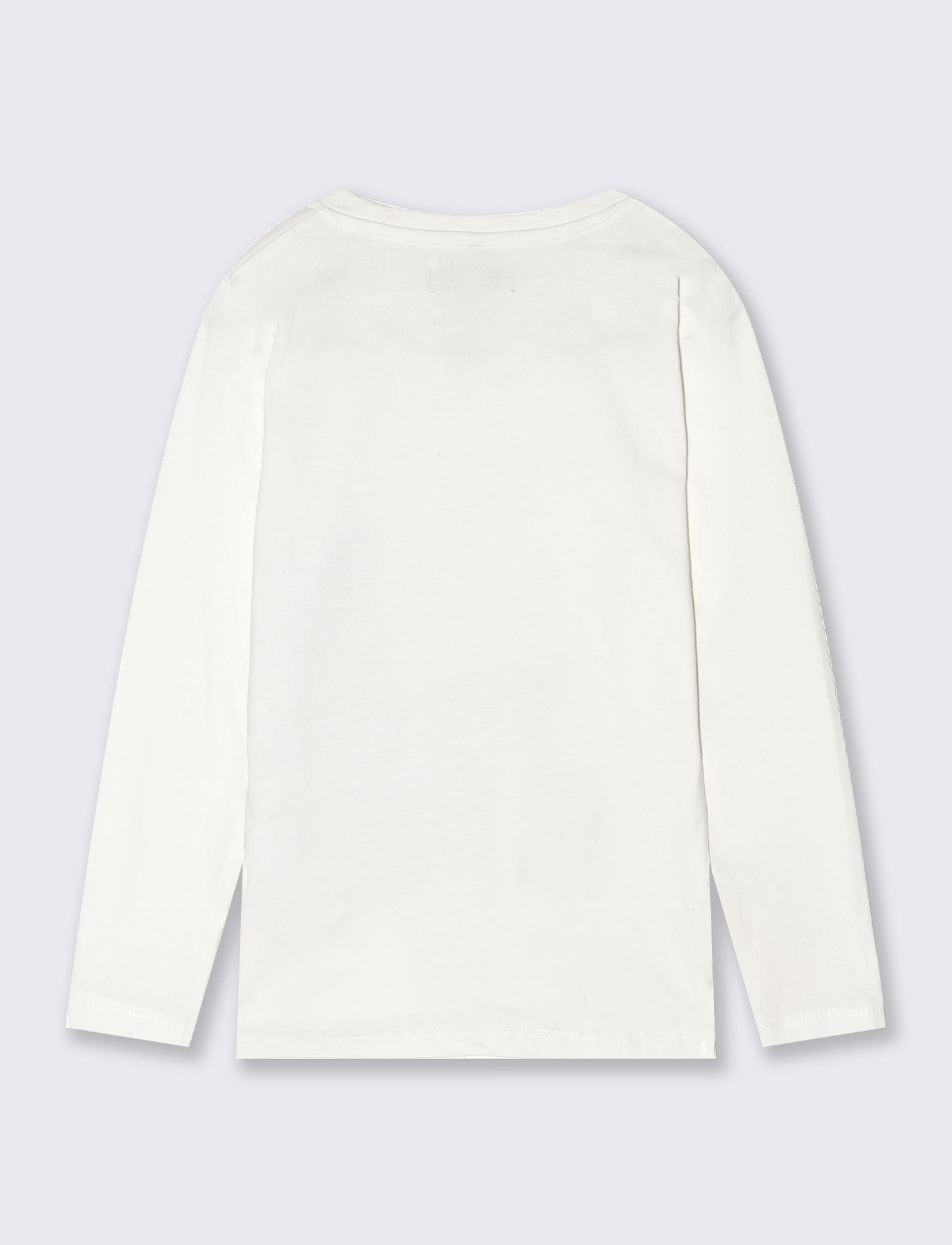 Maglia in cotone manica lunga - Bianco latte
