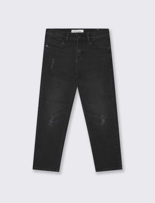 Jeans 5 tasche. - Nero