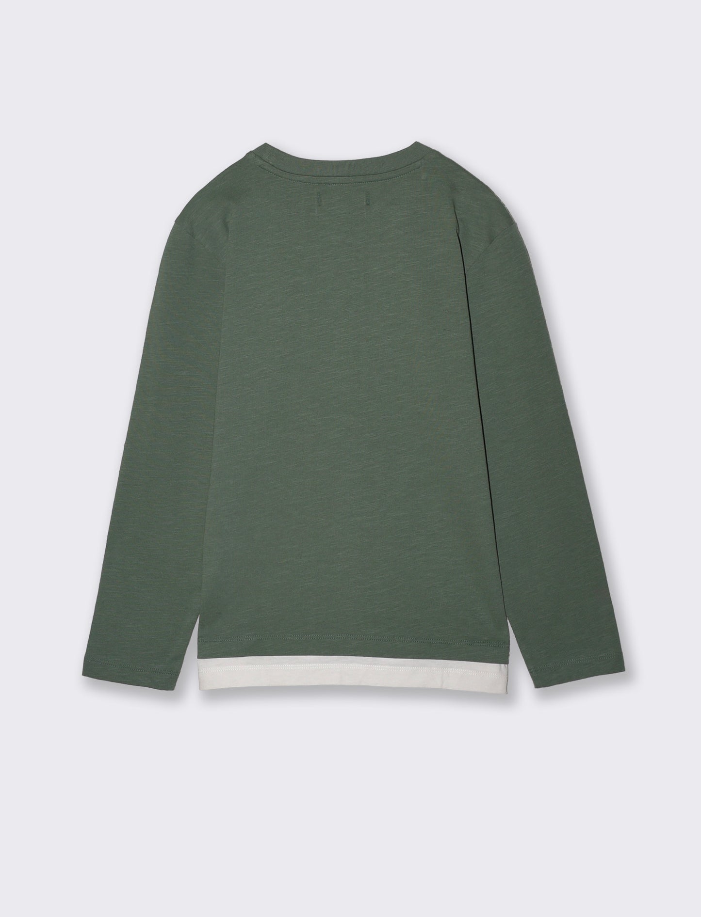Pocket T-shirt with colorful patch - Green