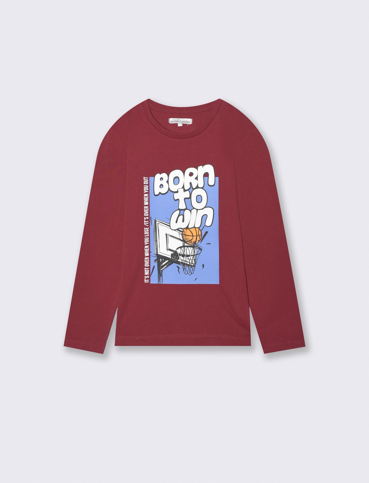 Long sleeve cotton street t-shirt - Red