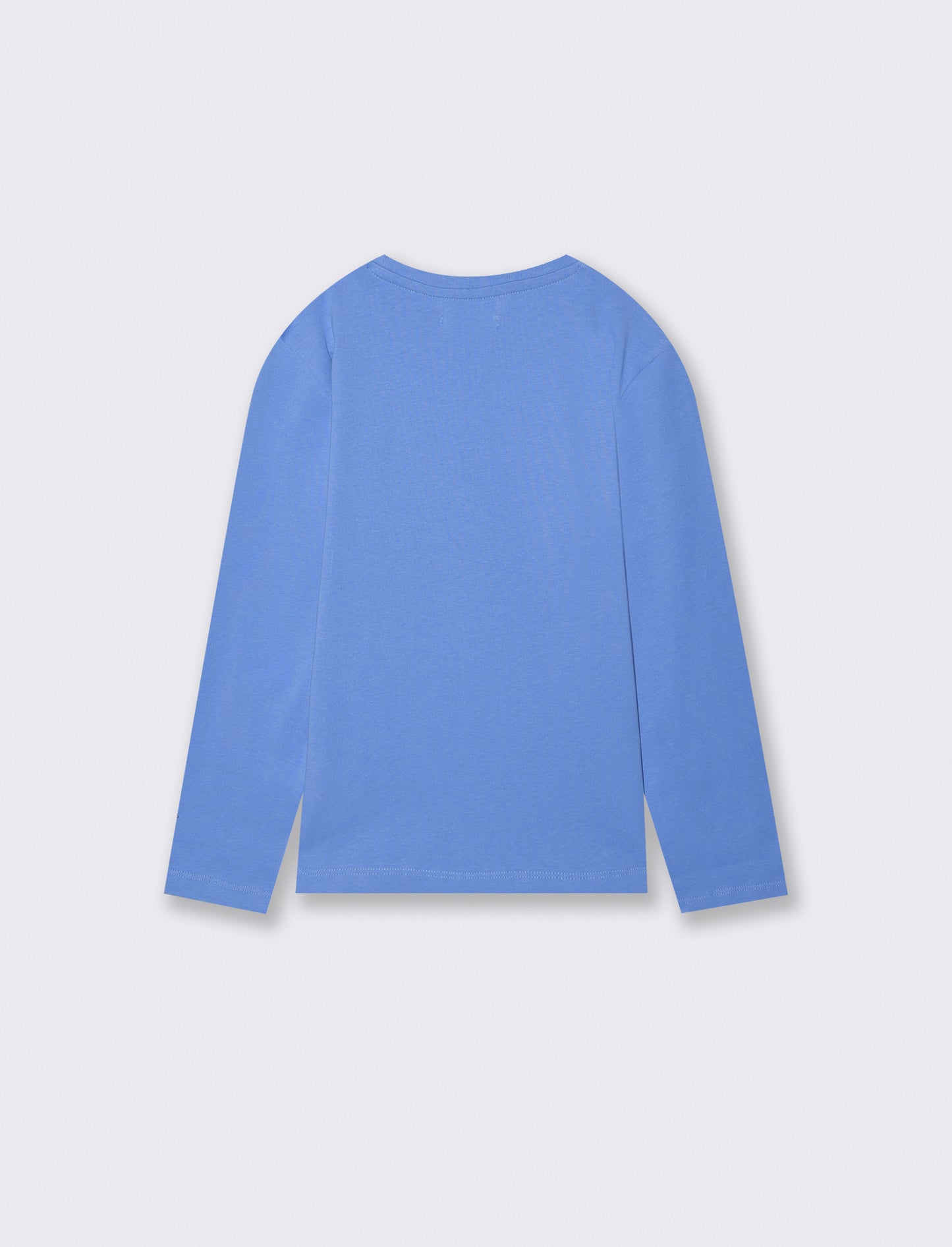 T-shirt maniche lunghe in cotone street - Blu oceano