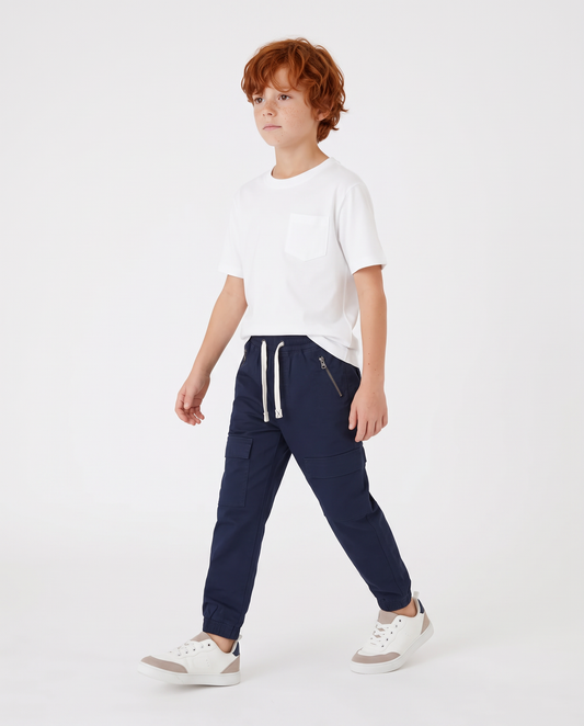 Jogging and comfort with cotton pockets - Blue