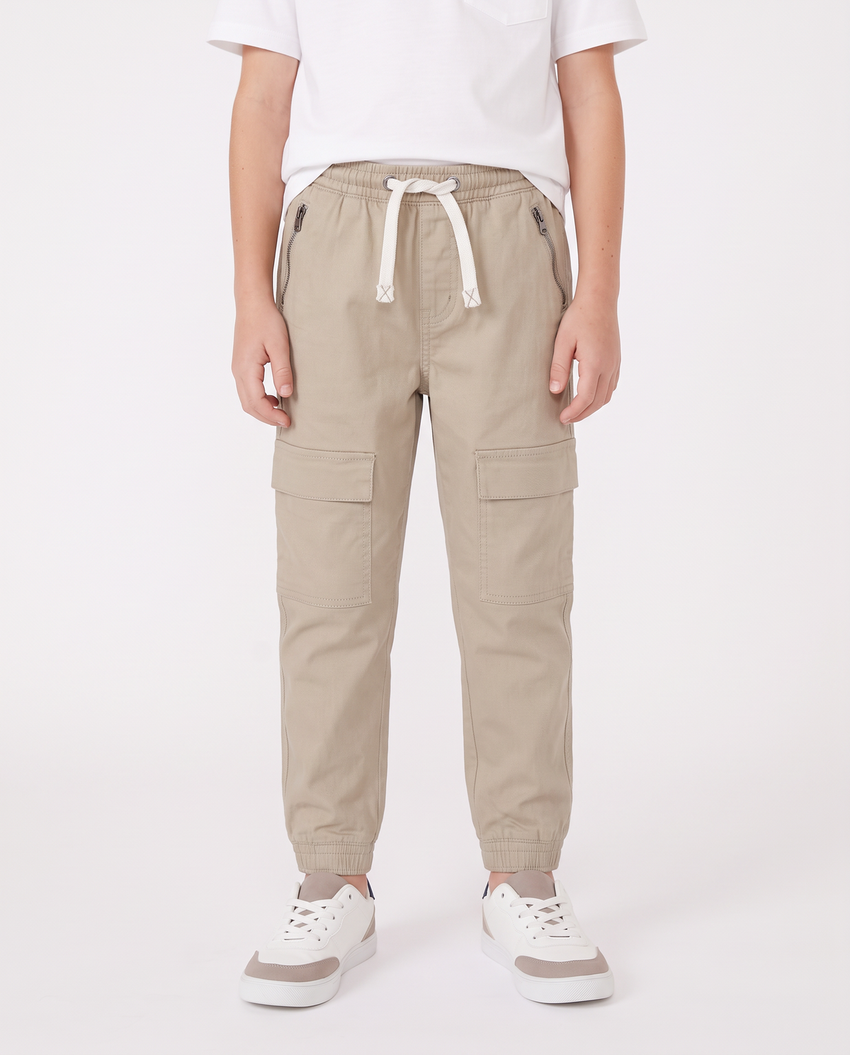 Jogging and comfort with cotton pockets - Beige