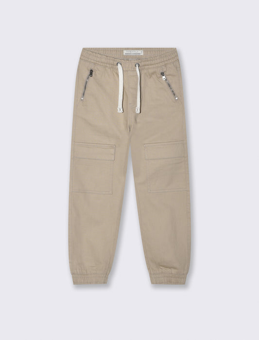 Jogging and comfort with cotton pockets - Beige