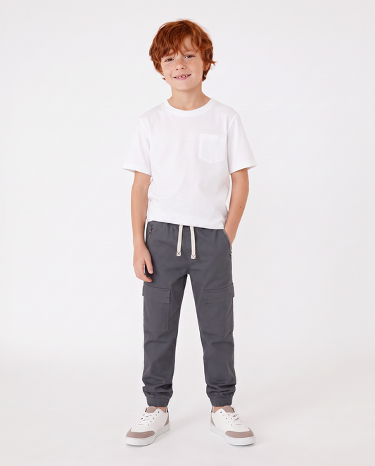Jogging and comfort with cotton pockets - Grey
