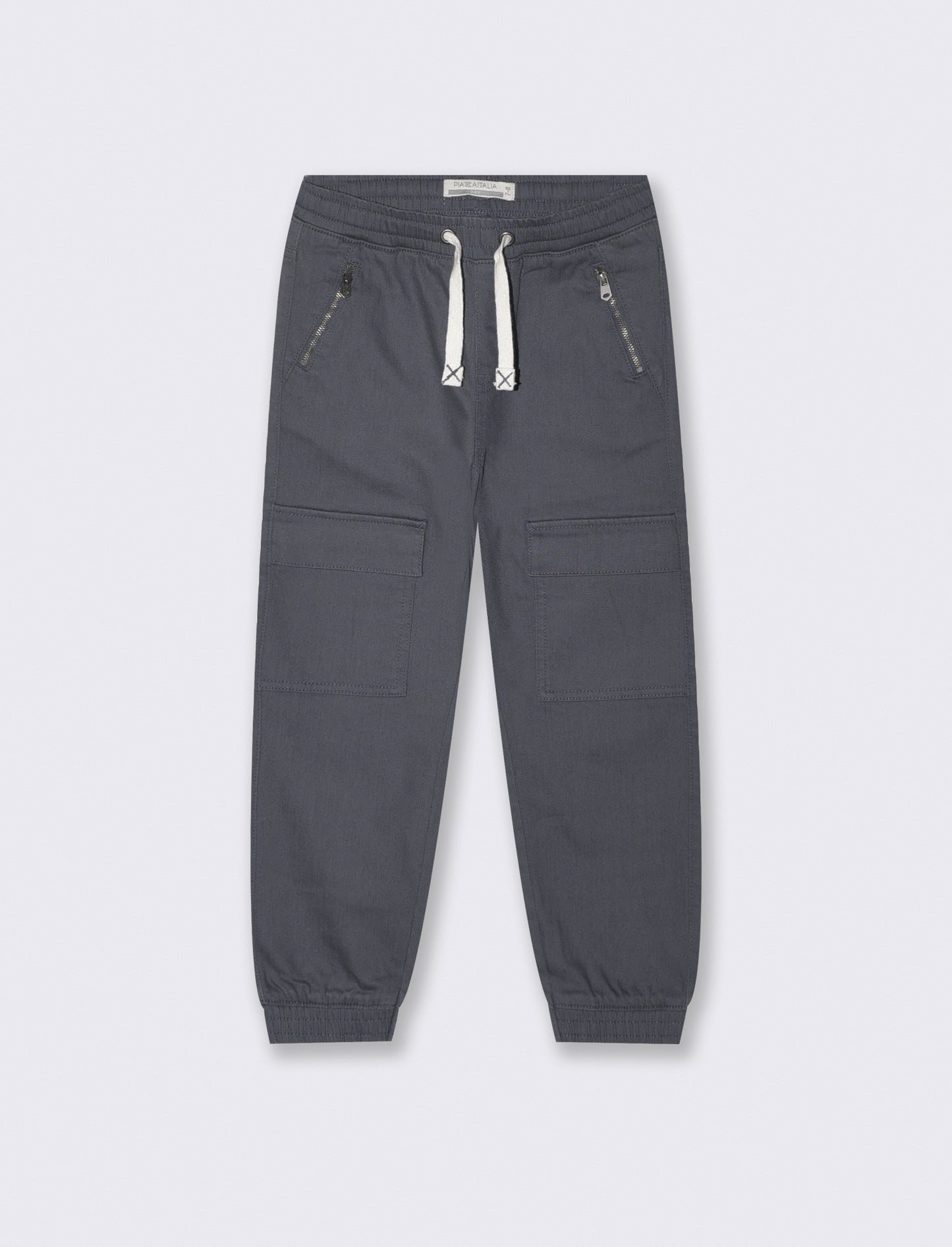 Jogging e comfort con tasconi in cotone - Grigio
