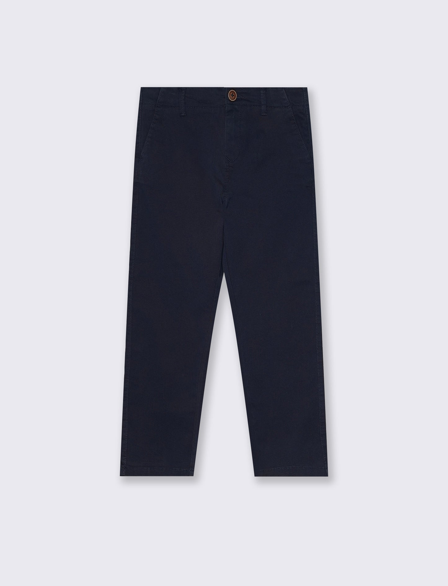 Cotton blend pants with pockets - Blue