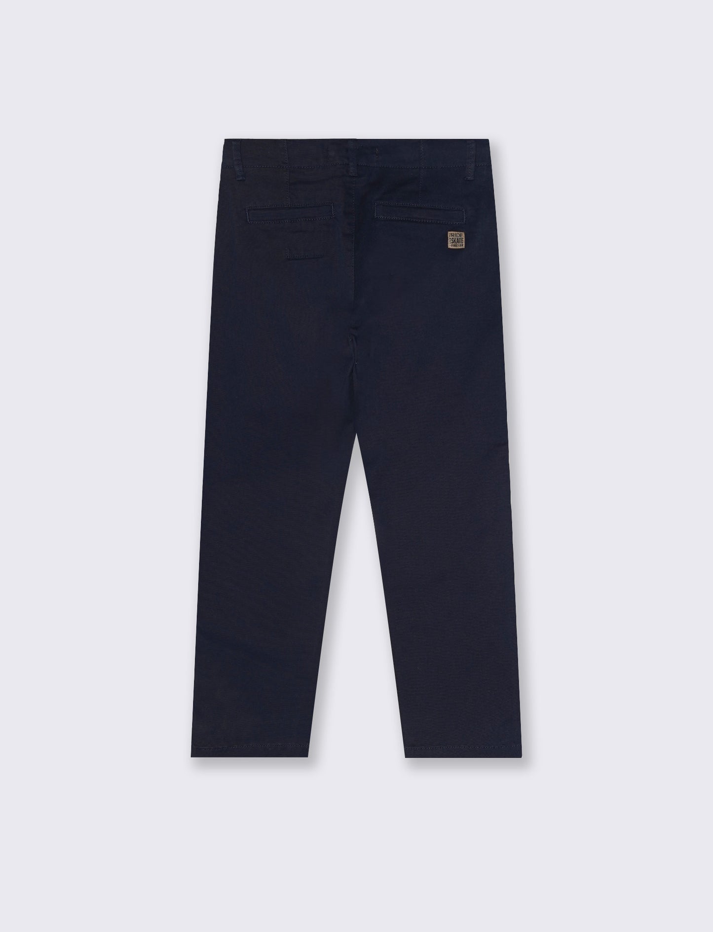 Cotton blend pants with pockets - Blue