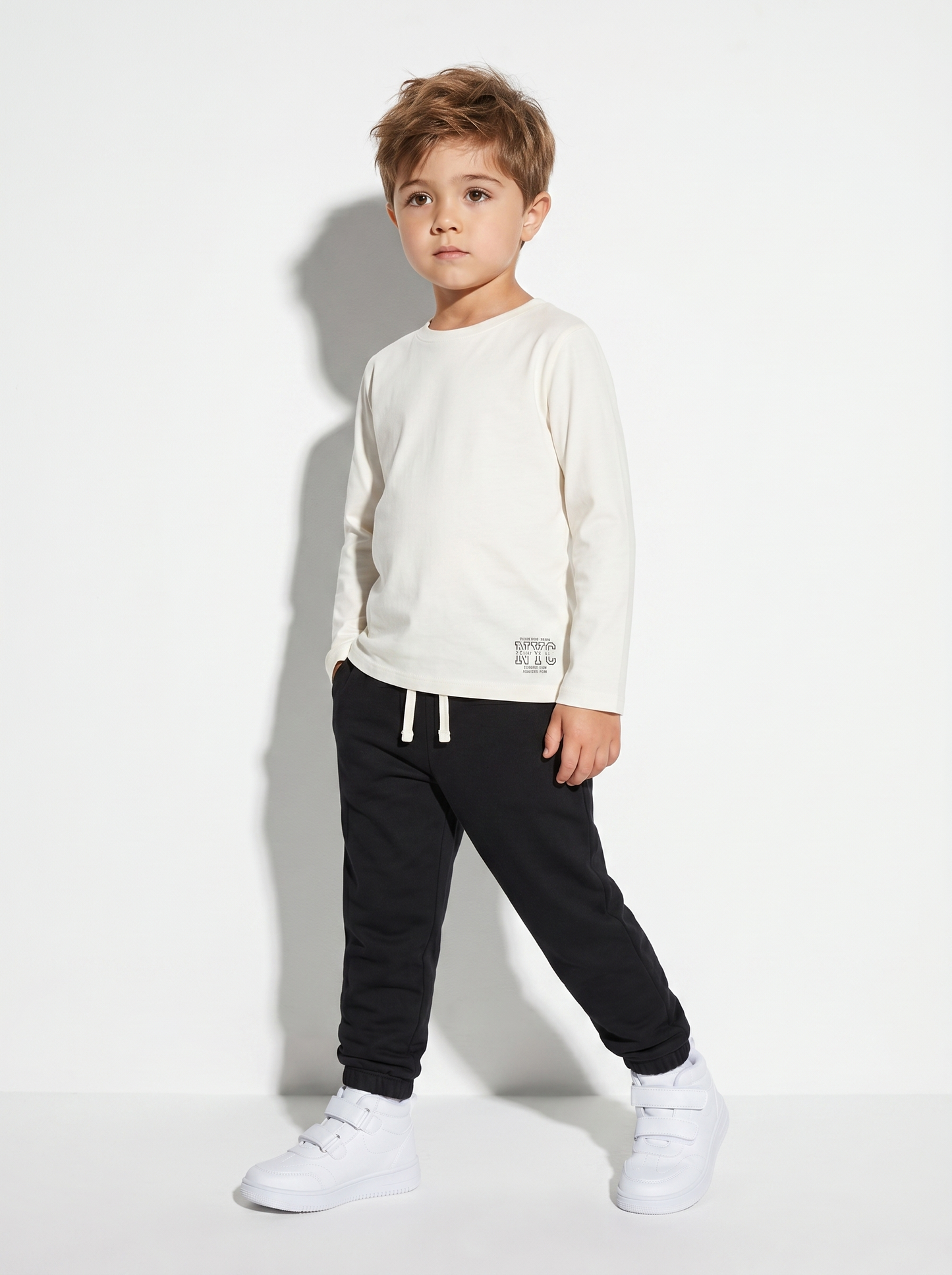 Joggers Comfort in Stretch Cotton - Black