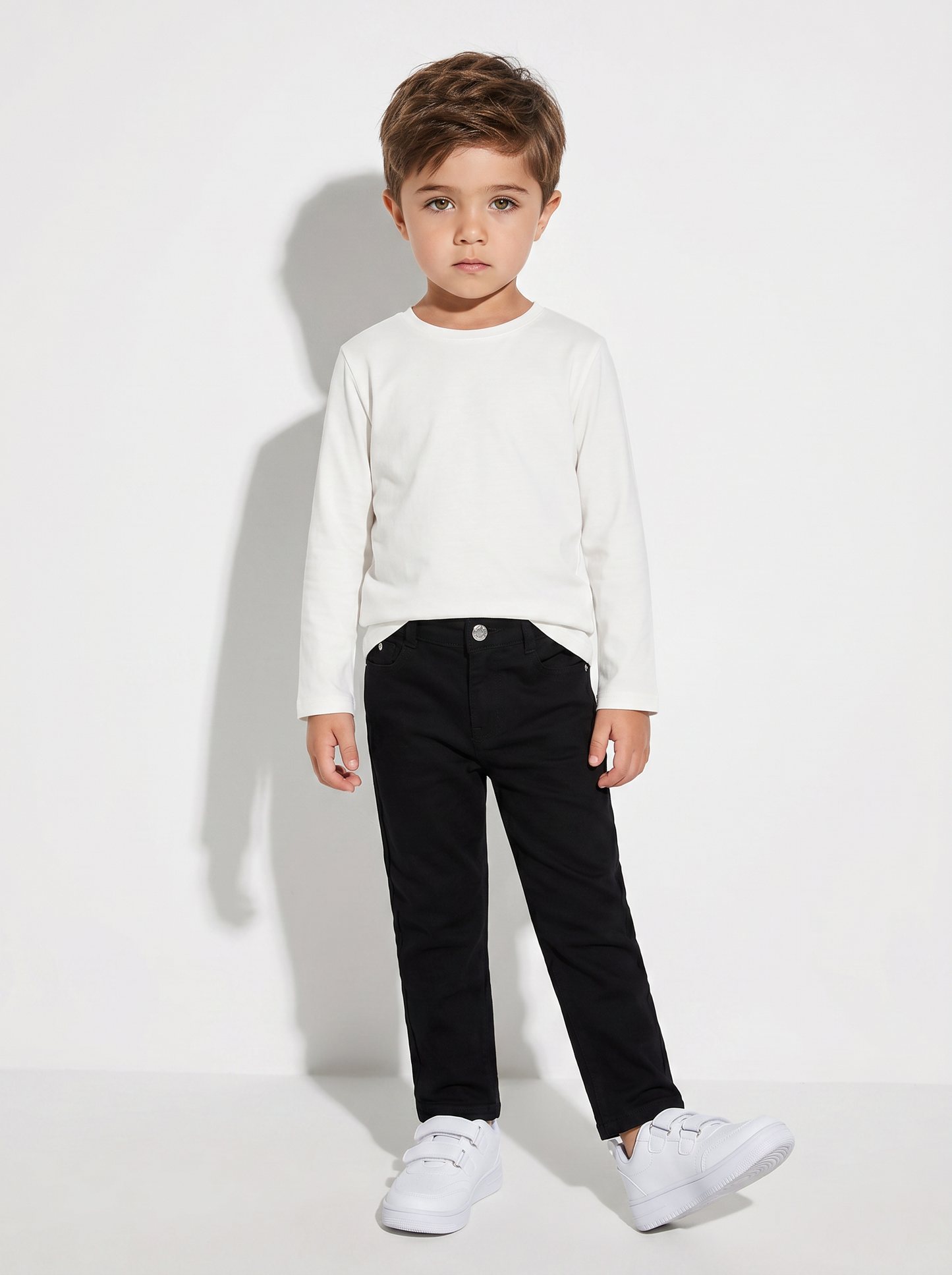 College style long sleeve t-shirt - White
