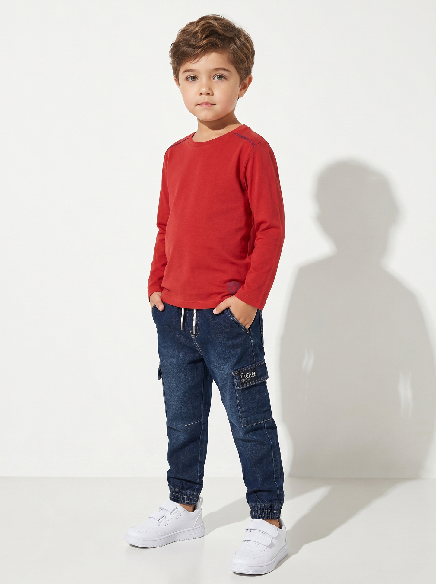 College style long sleeve t-shirt - Red