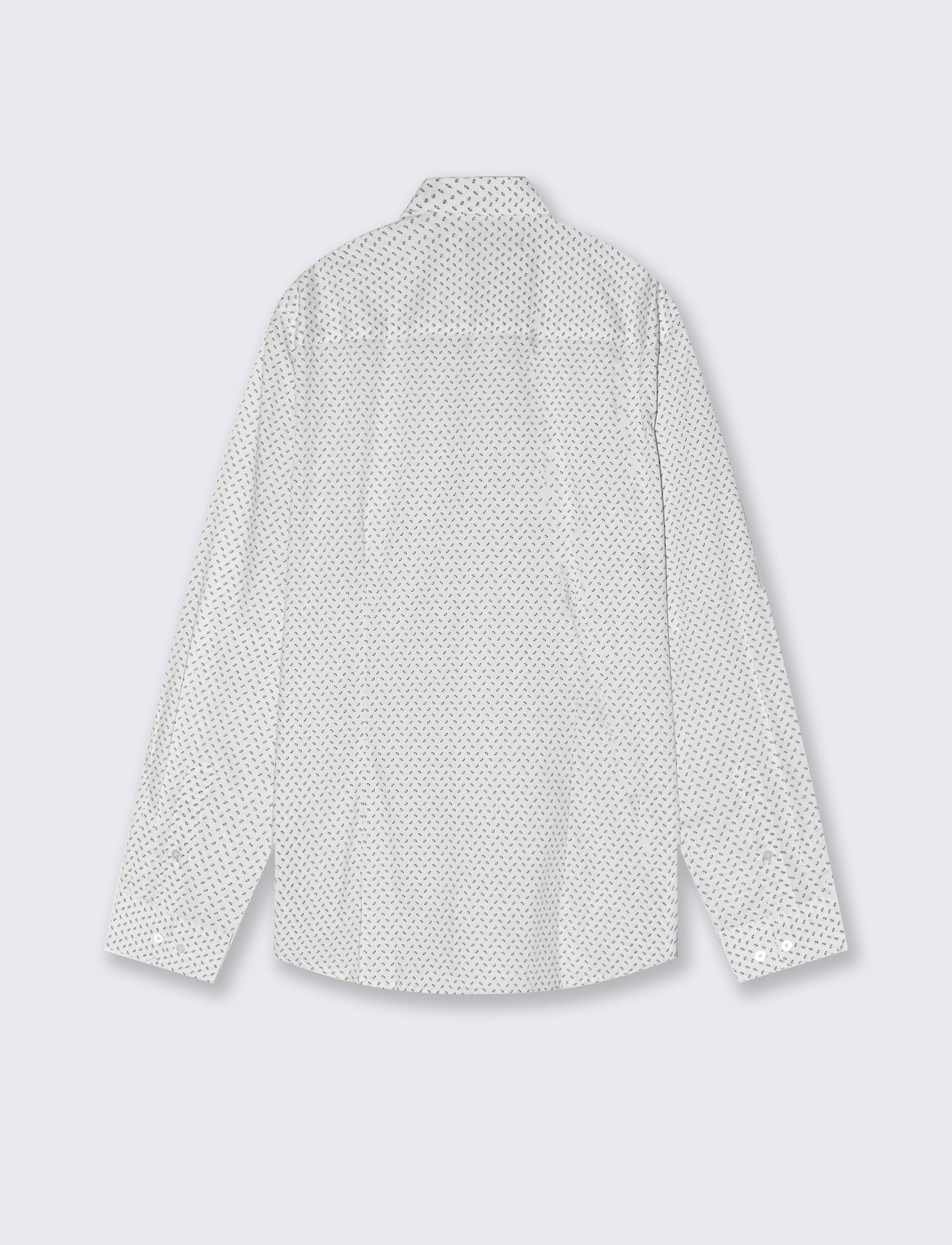 Camicia micro fantasia regular fit elegante - Grigio ghiaccio