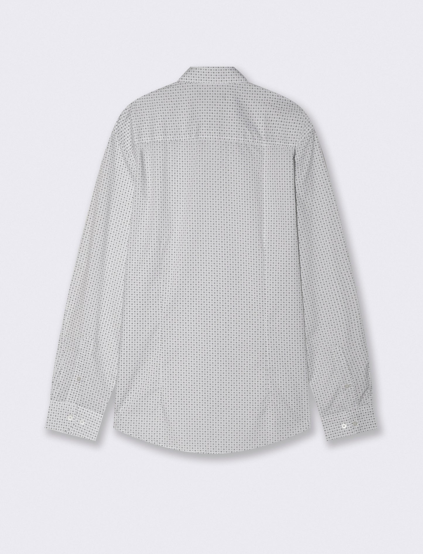 CAMICIA MICRO FANTASIA REGULAR FIT - Bianco