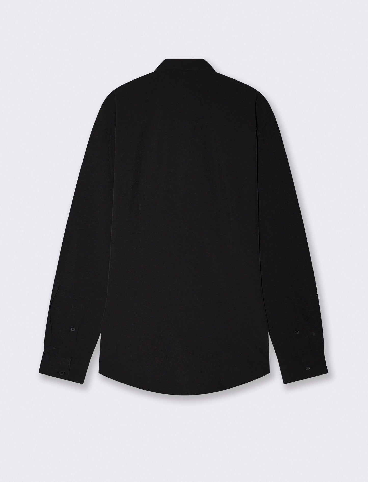 Regular Fit Technical Fabric Shirt - Black