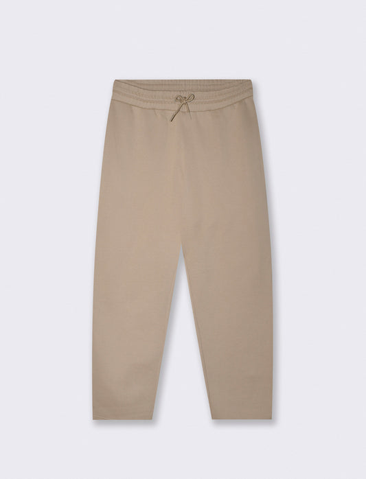 Pantaloni in felpa con vita jogger - Beige