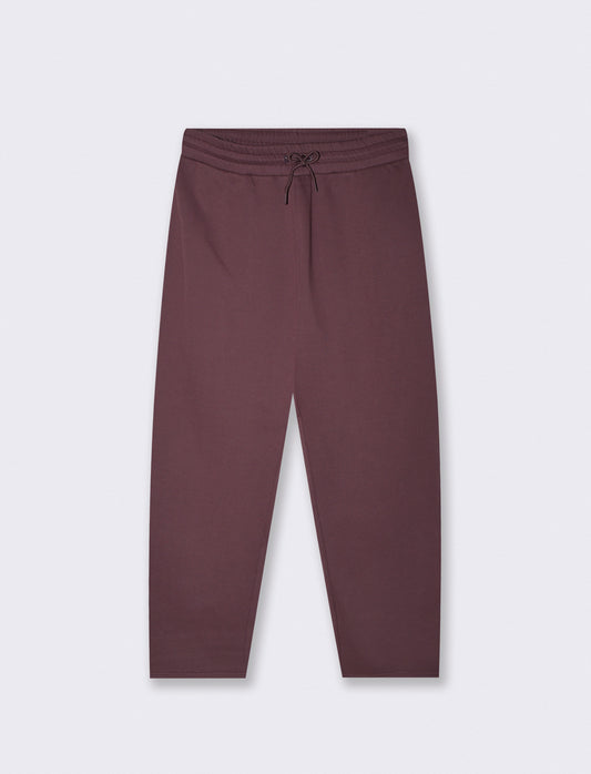 Pantaloni in felpa con vita jogger - Bordeaux