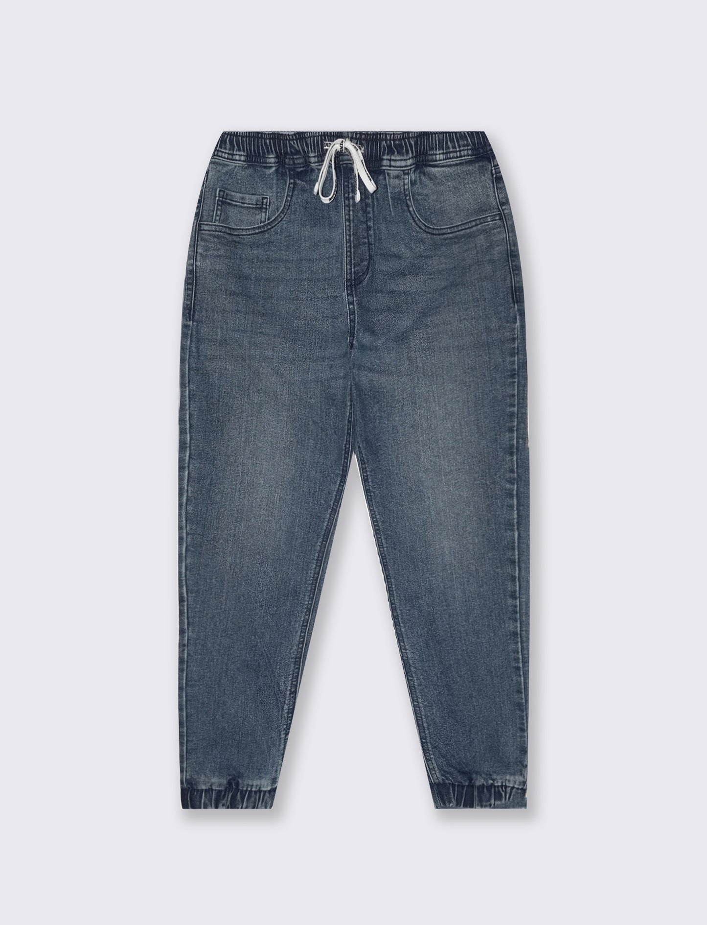 Jeans jogger con vita elasticizzata - Denim