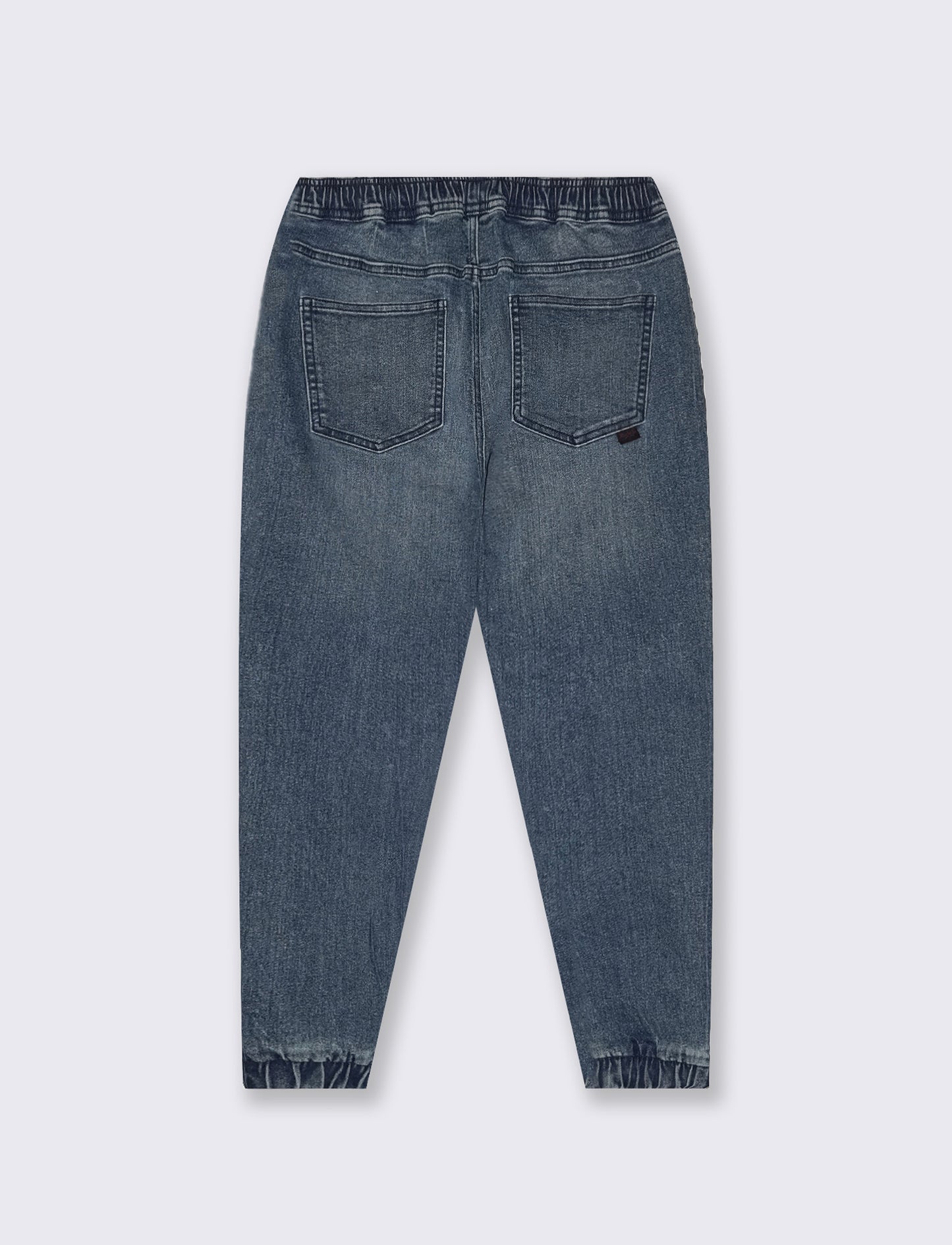 Jeans jogger con vita elasticizzata - Denim