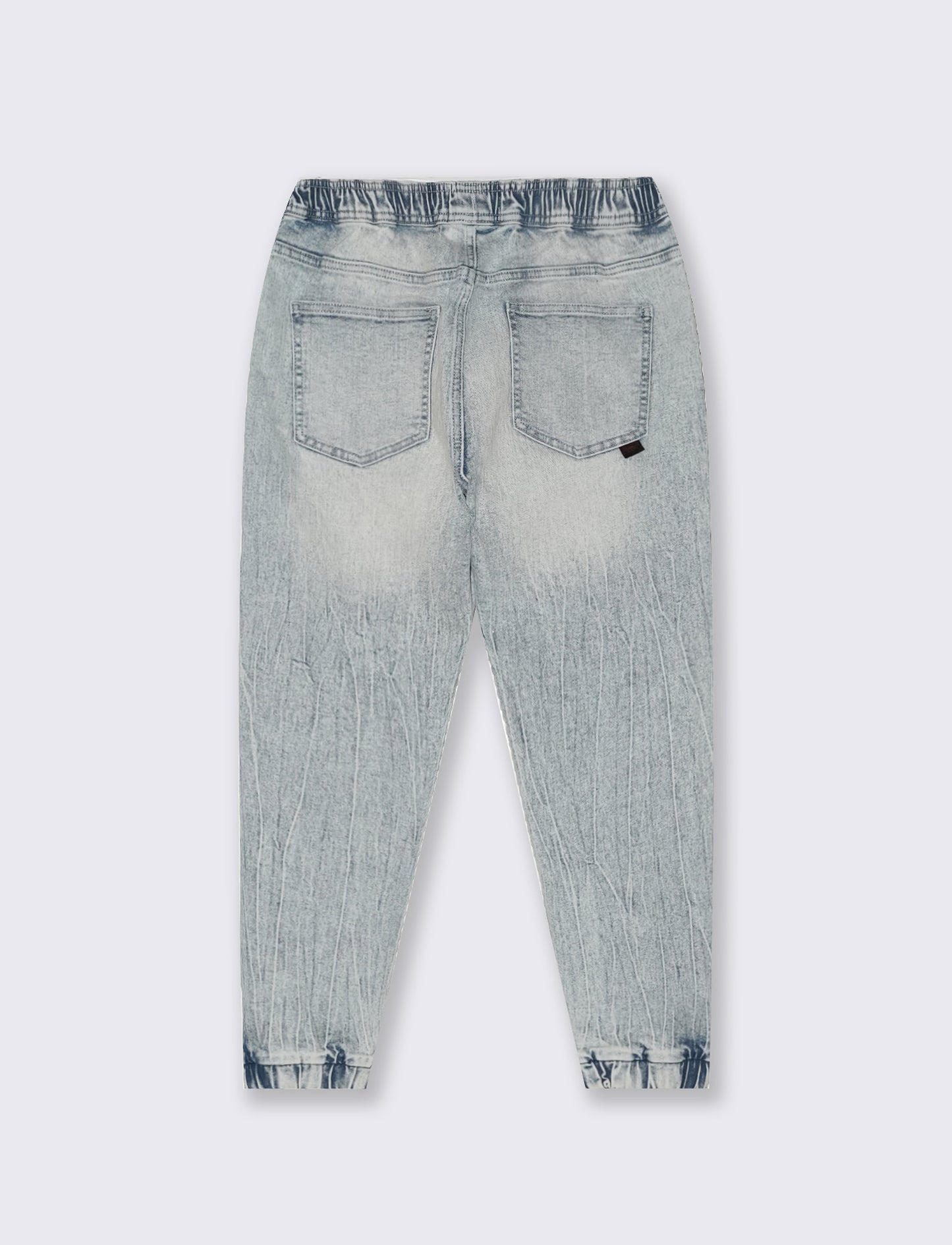 Jeans jogger con vita elasticizzata - Denim chiaro