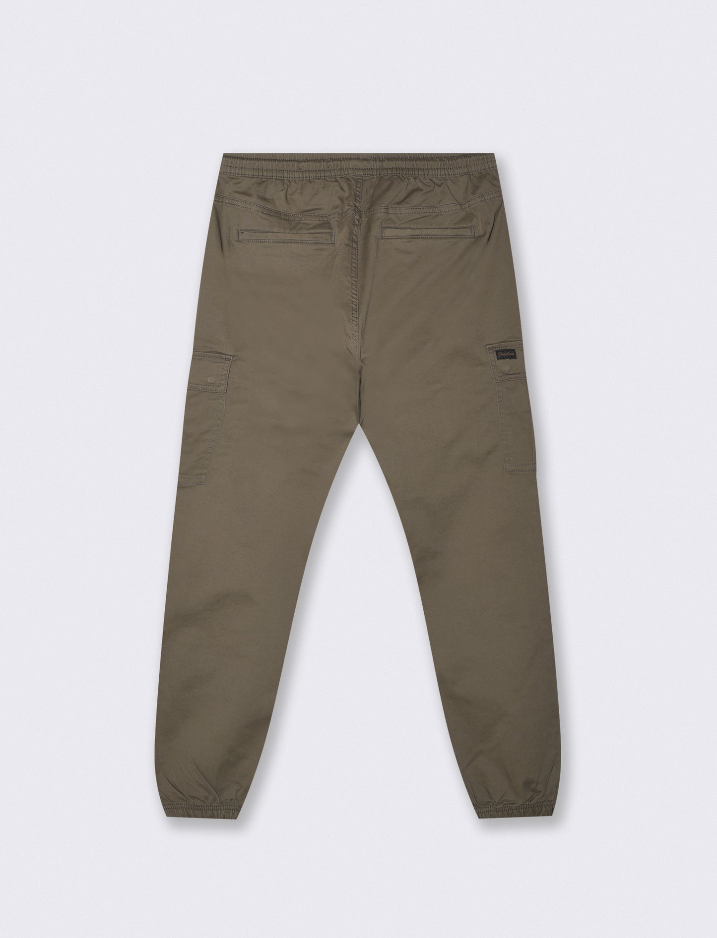 Cargo Fit Stretch Cotton Pants - Green