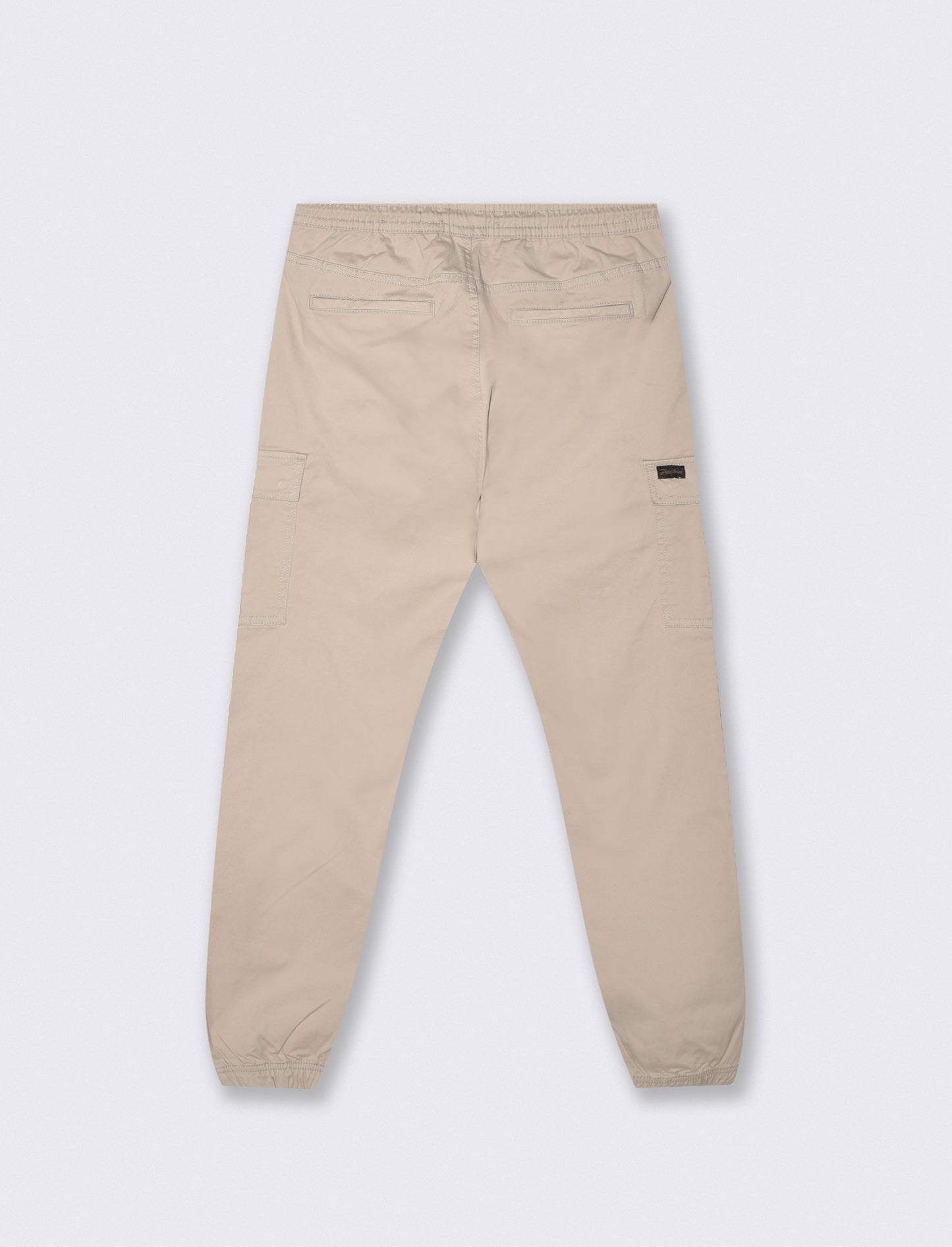 Pantaloni Cargo Fit in Cotone Elasticizzato - Beige
