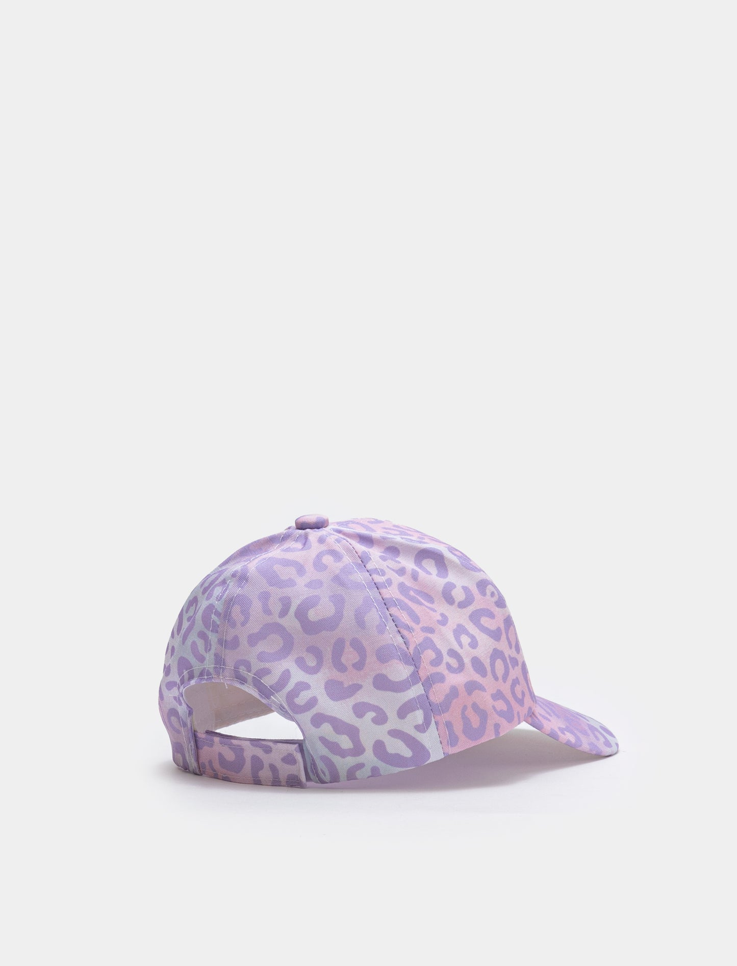 Leopard Baseball Cap for Girls - Purple